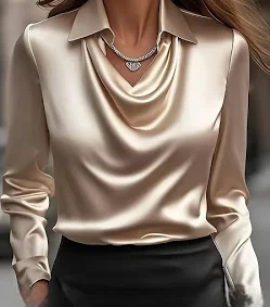 Flowy Satin Blouses